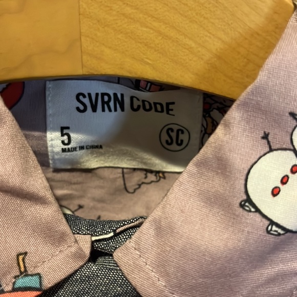 Christmas SVRN Code Santa Button Down and Tie size 5 - Picture 6 of 6
